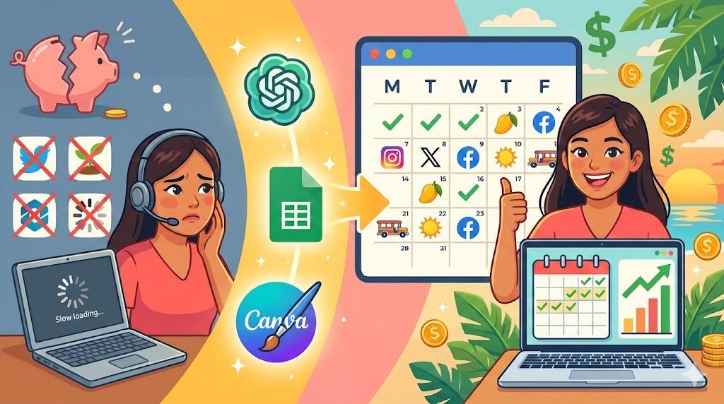 How to Earn $300+/Month as a Social Media VA: Build Content Calendars with Zero Budget Tools