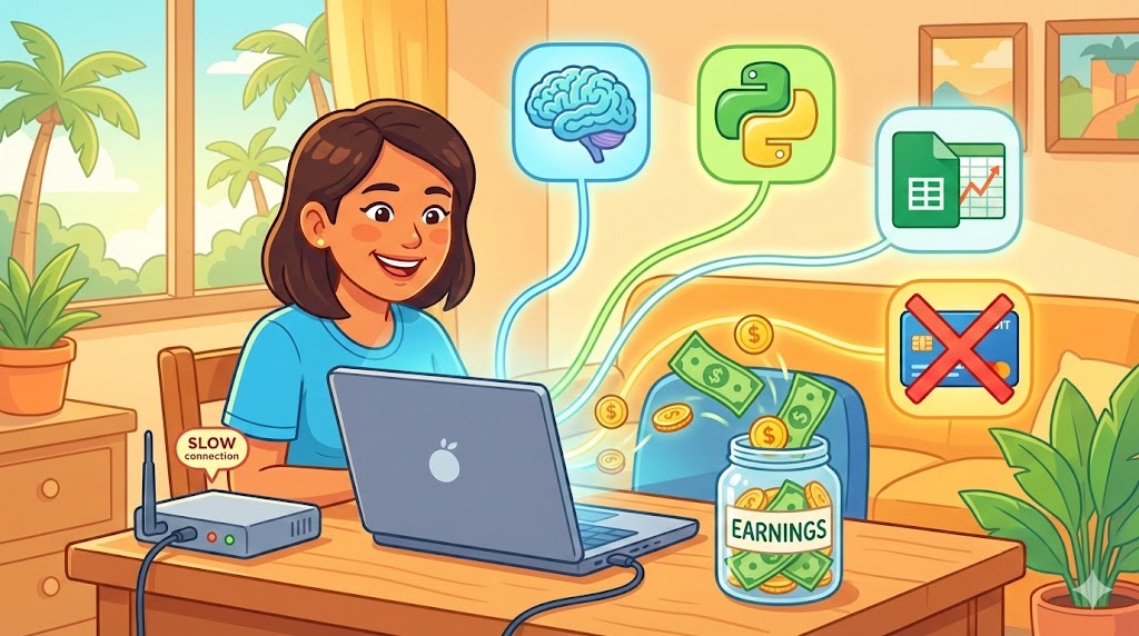 How to Earn USD 50 with AI Posting Tools — No Credit Card, No Fast Internet Required