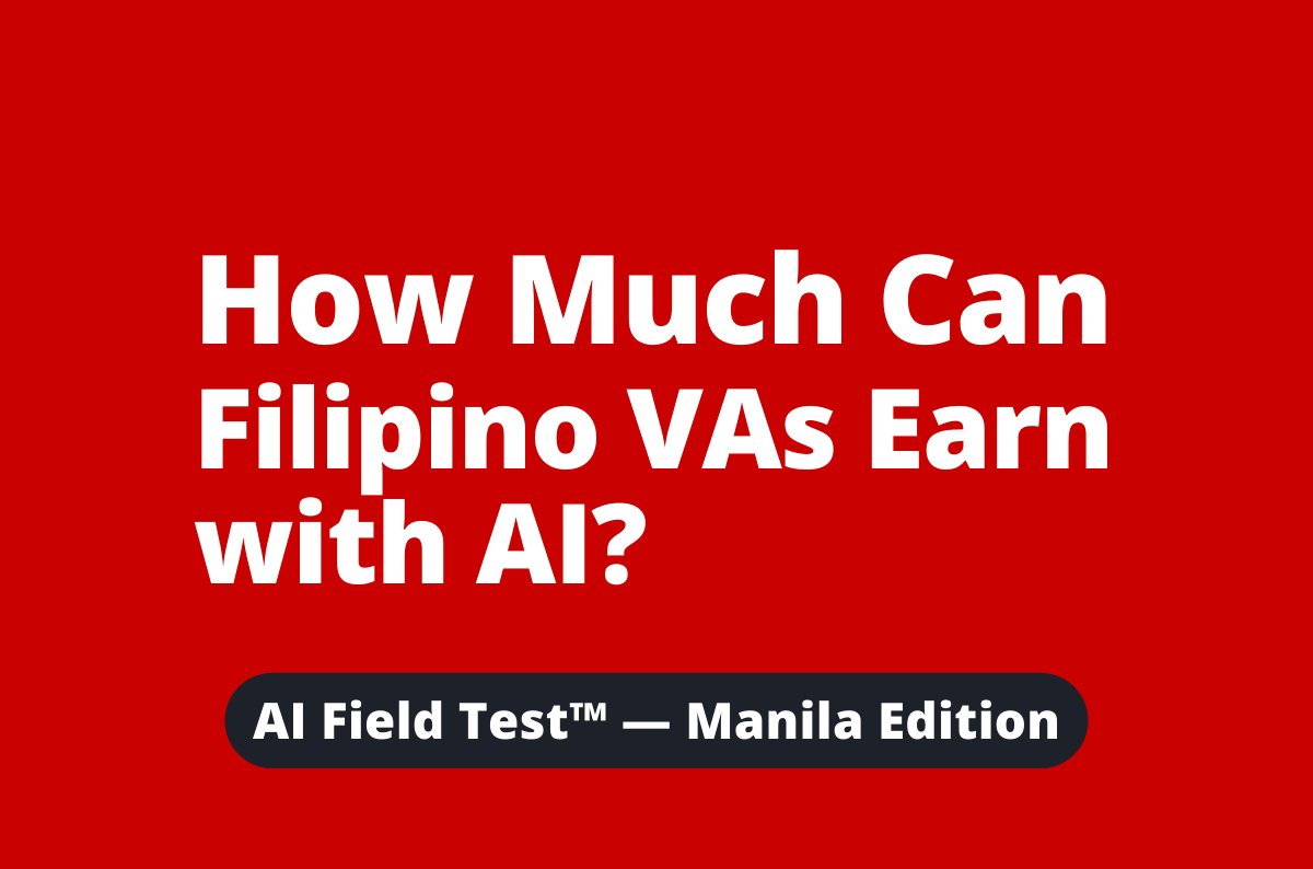 How Much Can Filipino VAs Earn with AI?