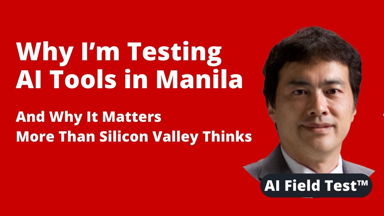 Why I’m Testing AI Tools in Manila — And Why It Matters for Filipino Virtual Assistants More Than Silicon Valley Thinks